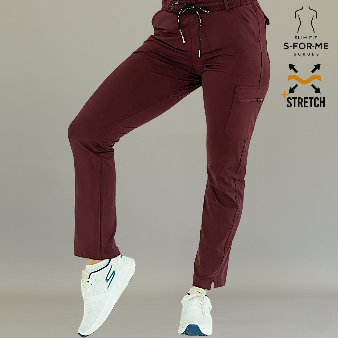 Pantalón Médico Quirúrgico para Mujer 930 - Color Vino Superstretch