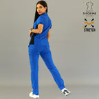 Filipina Médica para Mujer Modelo 930 Azul Rey/Negro Superstretch