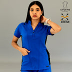 Filipina Médica para Mujer Modelo 930 Azul Rey/Negro Superstretch