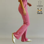 pantalon 915 super stretch palo de rosa uniforme quirurgico mujer conjunto sandel medica