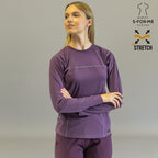 Blusa Interior Mujer Manga Larga | Morado Súper Stretch