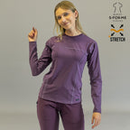 Blusa Interior Mujer Manga Larga | Morado Súper Stretch