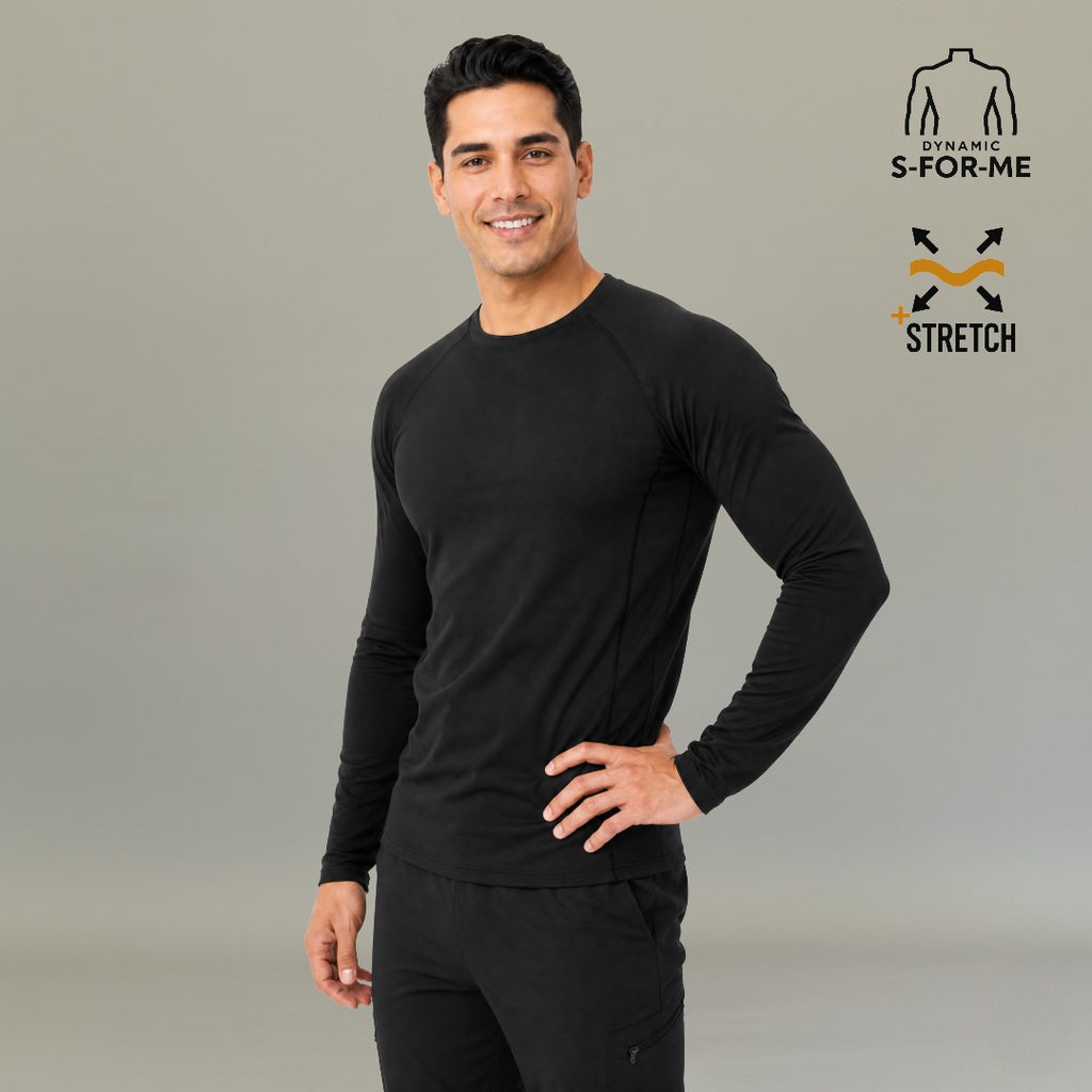 Camisa Under Scrub Hombre Manga Larga | Negro (Black) Super Stretch