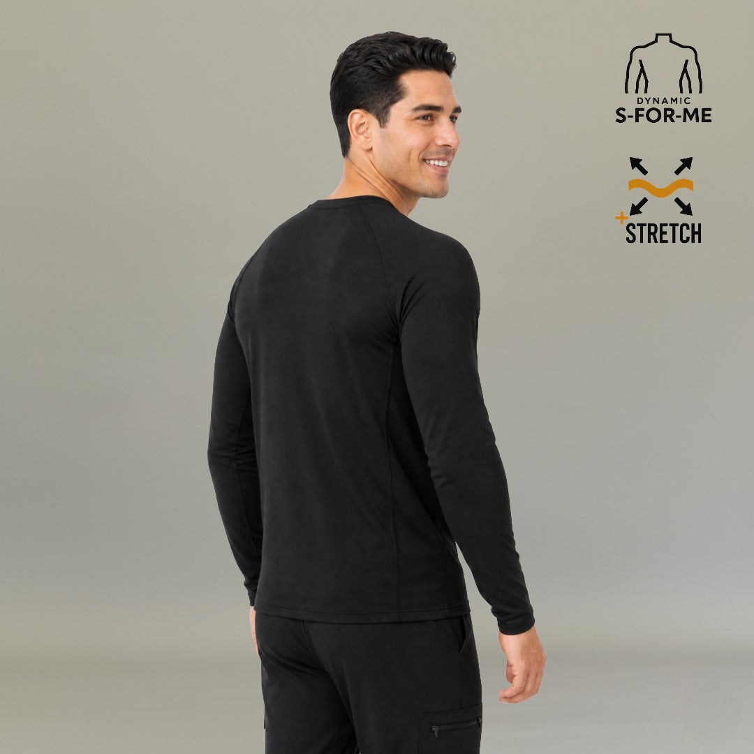 Camisa Under Scrub Hombre Manga Larga | Negro (Black) Super Stretch
