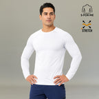 Camisa Under Scrub Hombre Manga Larga | Blanco (White) Super Stretch