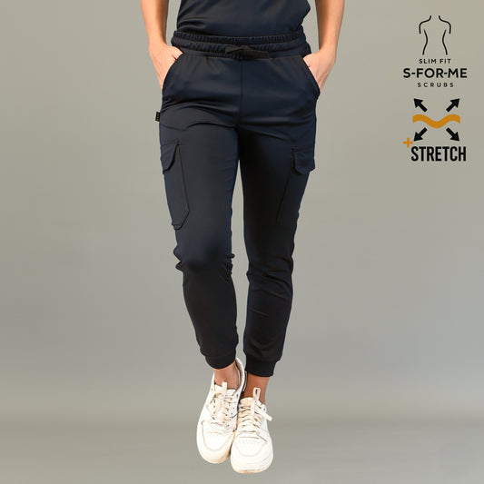 Jogger Est. 910 Quirúrgico Negro Mujer Super Stretch, Scrubs 910