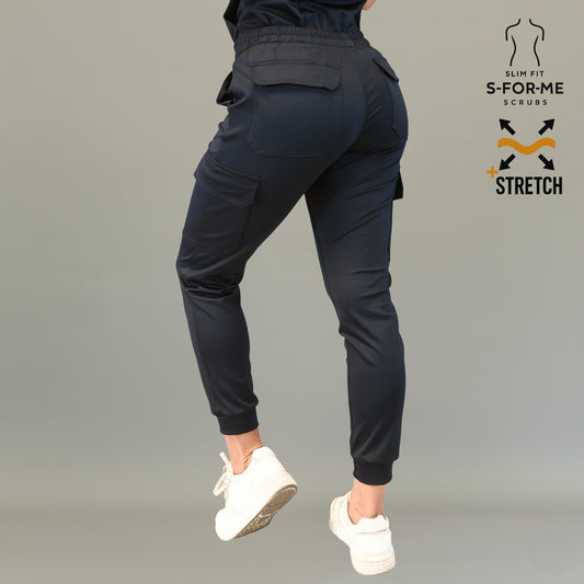 Jogger Est. 910 Quirúrgico Negro Mujer Super Stretch, Scrubs 910
