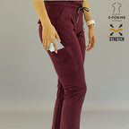 Pantalón Médico Quirúrgico para Mujer 930 - Color Vino Superstretch