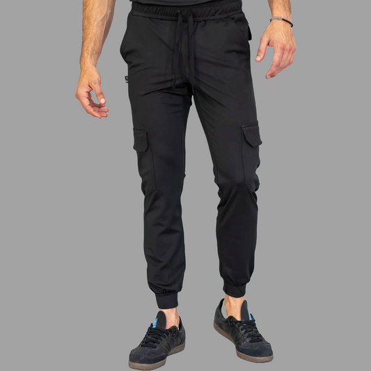 Jogger Est. 910 Quirúrgico Negro Hombre Super Stretch, Scrubs Est. 910