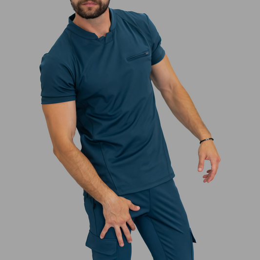Filipina Quirúrgica Hombre, Airforce (A. Petroleo) Super Stretch, Scrubs 910