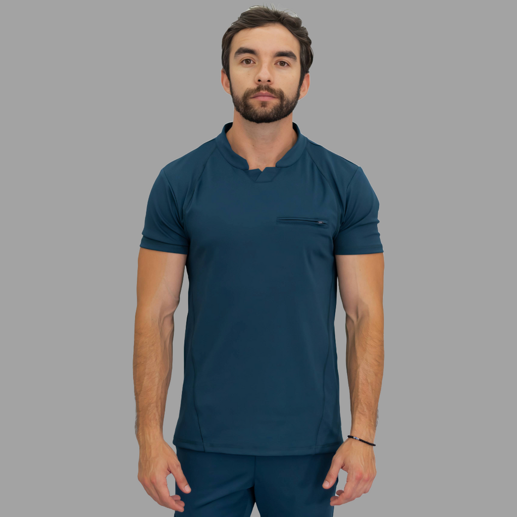 Filipina Quirúrgica Hombre, Airforce (A. Petroleo) Super Stretch, Scrubs 910