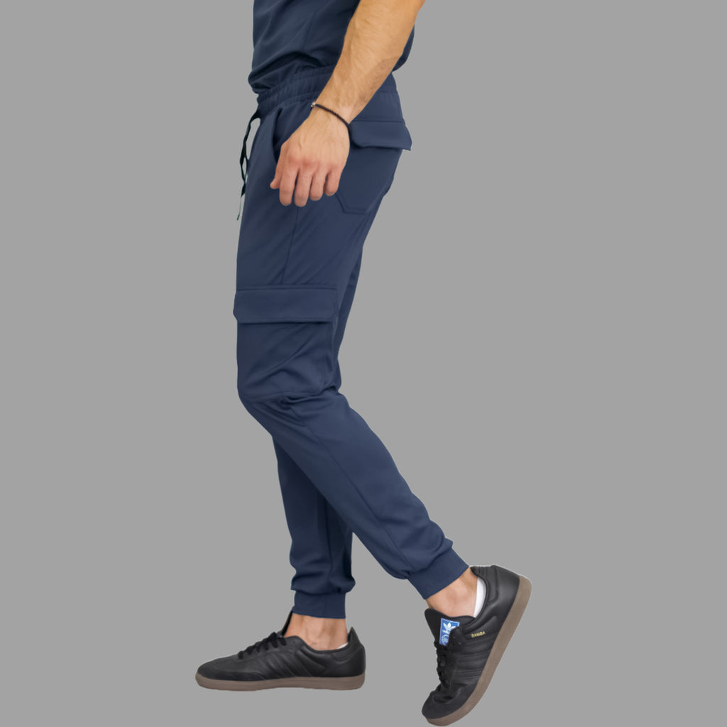 Jogger Quirúrgico Azul Marino Hombre Super Stretch, Scrubs Est. 910