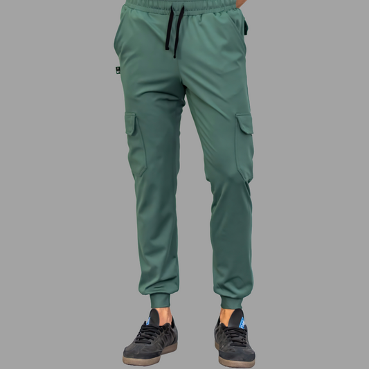 Jogger Quirurgico Hombre Verde Pino Super Stretch, Scrubs 910