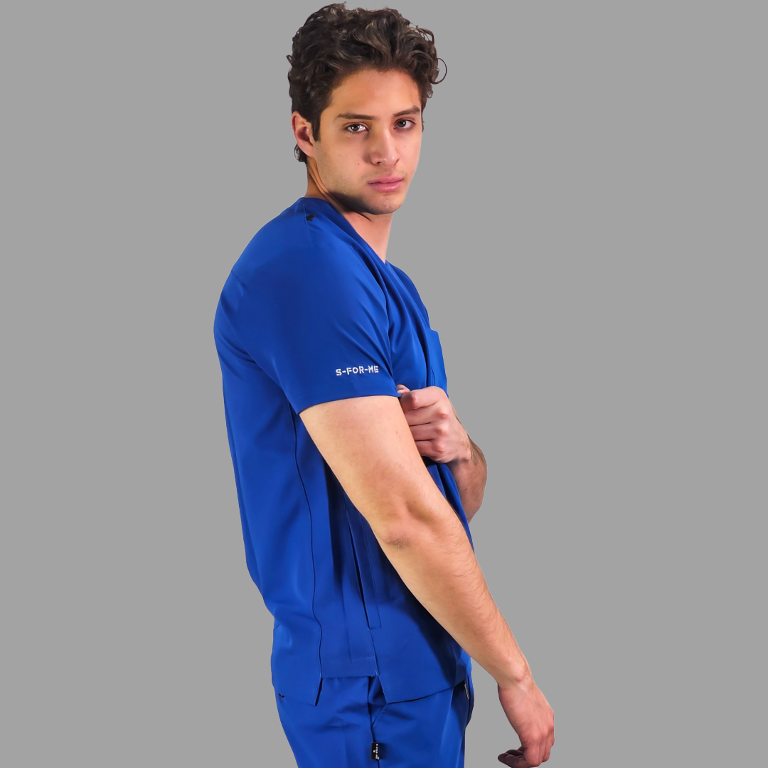 Conjunto Quirúrgico Antifluido Hombre – Estilo 300 Azul Rey