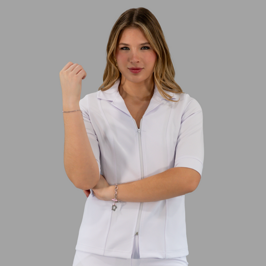 Filipina Alviero Stretch Cuello Sport Manga 3/4 Dama, Antifluido