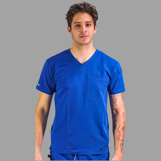 Filipina Quirurgica Antifluido Hombre Azul Rey, Scrubs 300