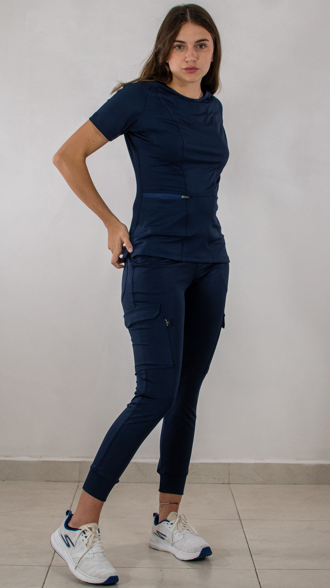 Jogger Quirurgico 901 Azul Marino Mujer Super Stretch – Sandel Medica