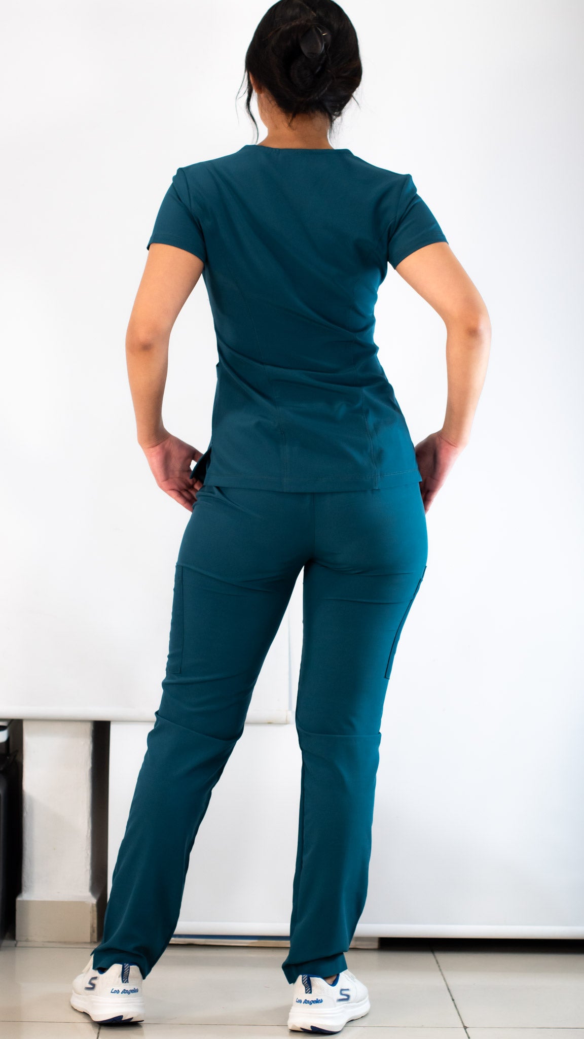 Pantalon Quirurgico Mujer 5 bolsas Verde Petróleo F.W.