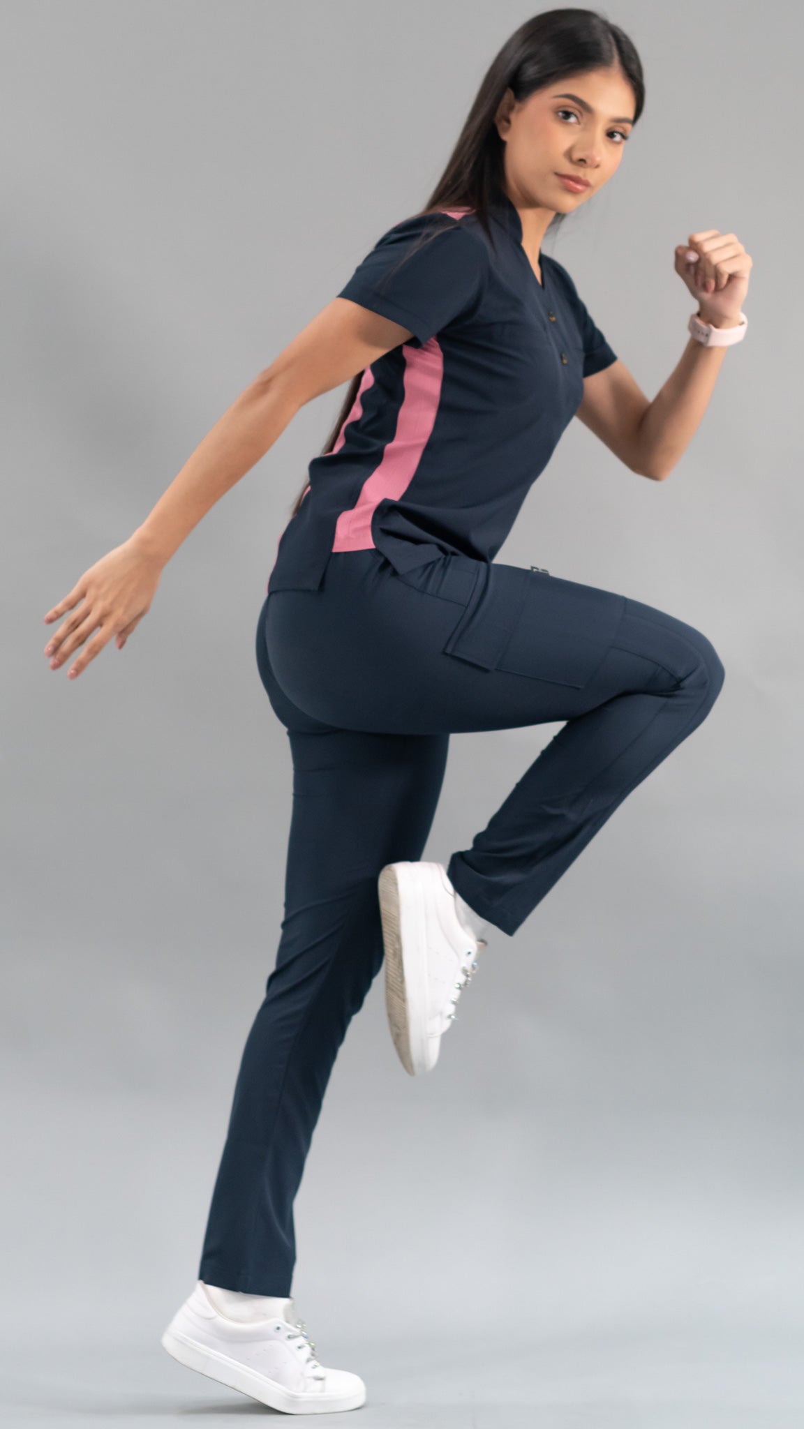 Filipina Quirurgica Unisex Verde Esmeralda Super Stretch