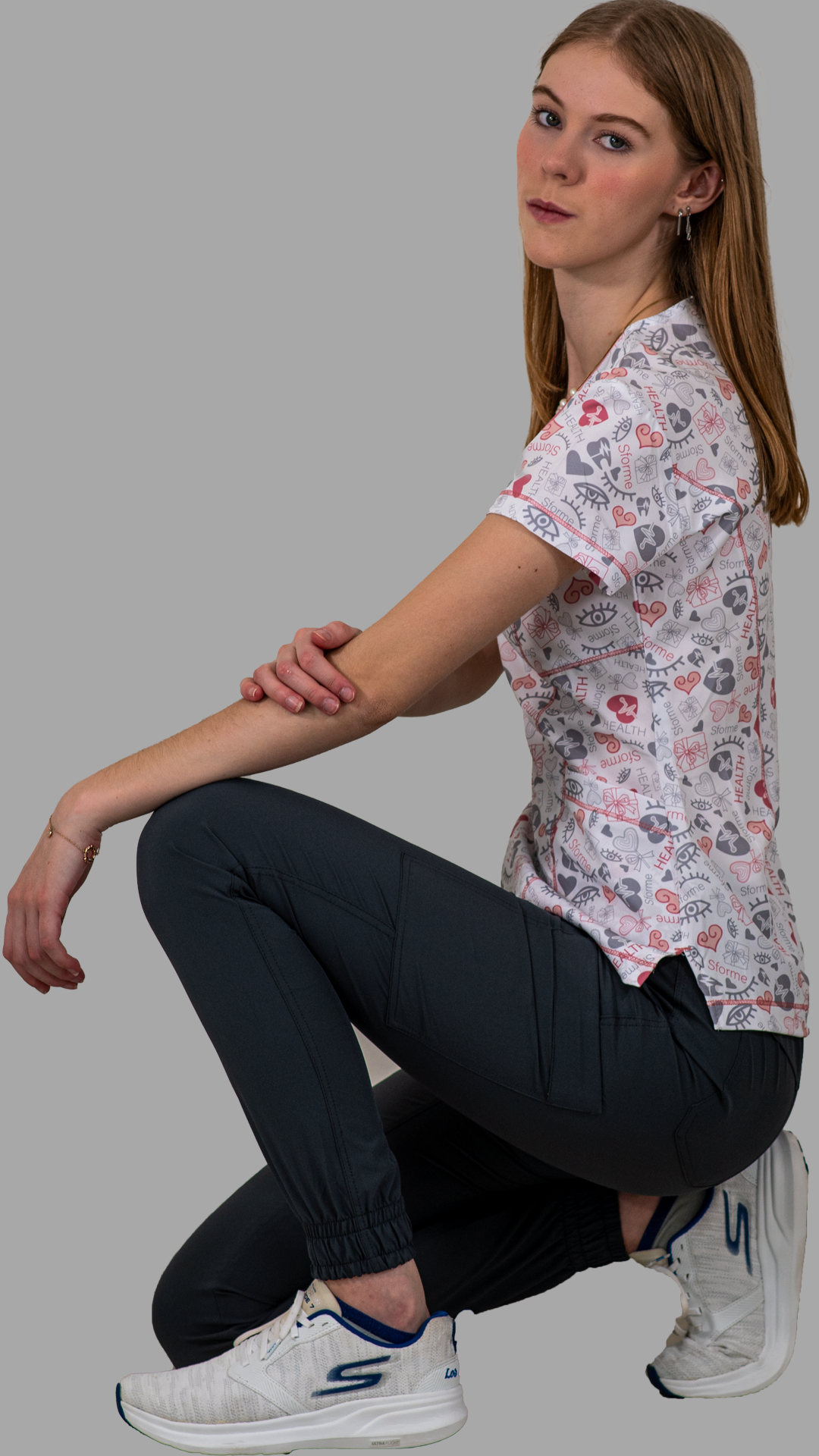 Filipina Quirurgica Estampada Sforme Health Rosa Mujer FW