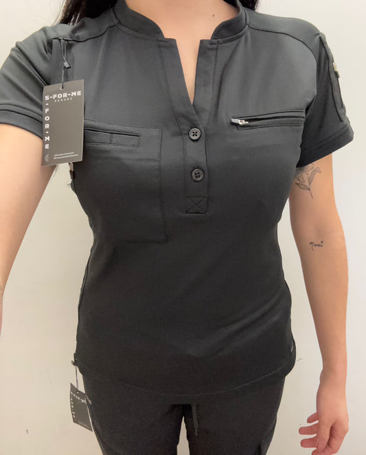Filipina Quirurgica Mujer 900 Negro Super Stretch
