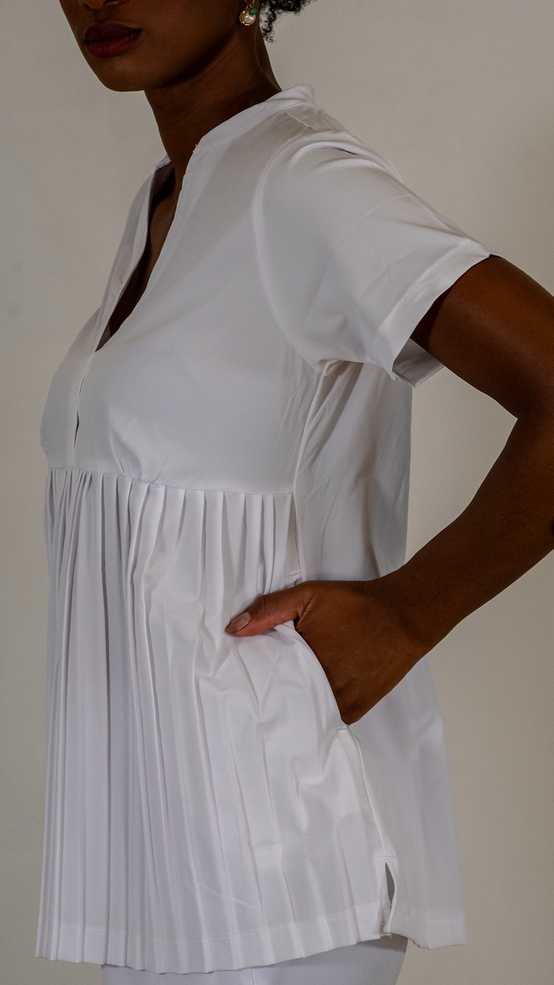 Top feminino 501 Alviero Branco