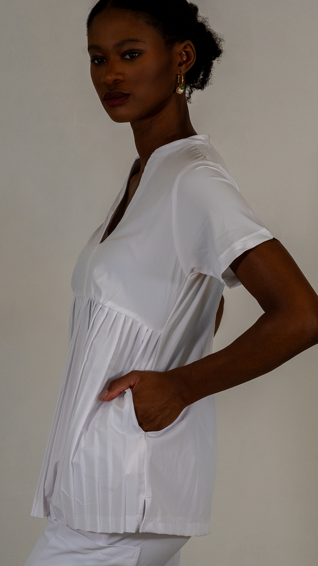 Top feminino 501 Alviero Branco