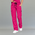 Pantalón Quirúrgico Mujer 940 Rosa Fucsia Super Stretch | Cargo recto — vista 1 de 7