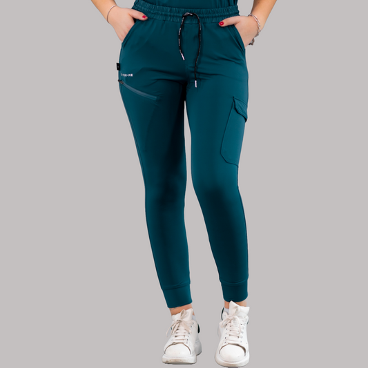 Jogger Unisex Quirúrgico Super Stretch Azul Caribe, Scrubs 905