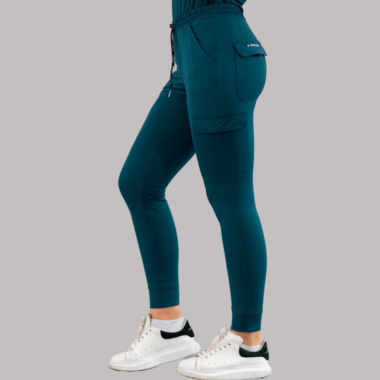 Jogger Unisex Quirúrgico Super Stretch Azul Caribe, Scrubs 905