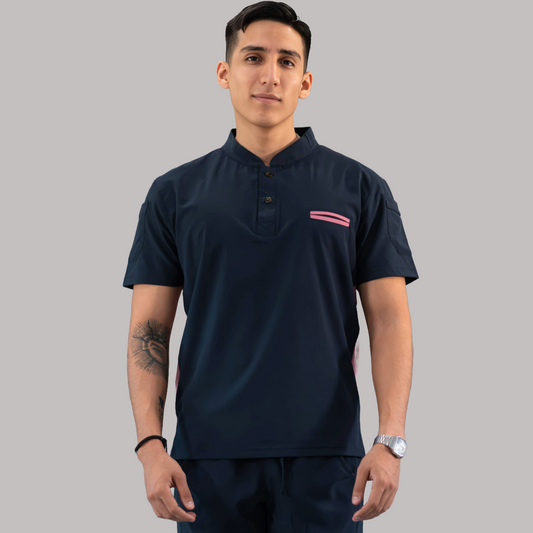 Filipina Quirúrgica Hombre Azul Mno./Rosa, Scrubs 520