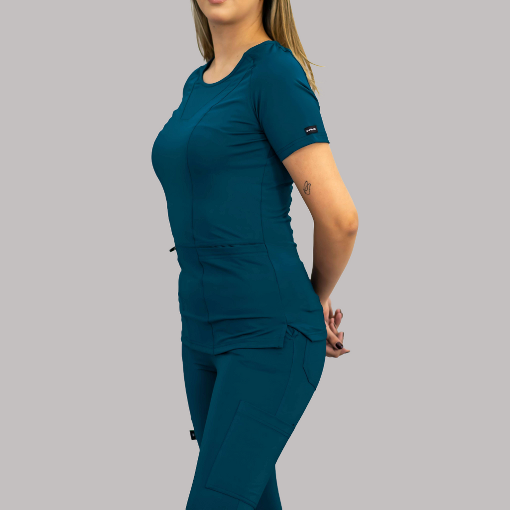 Conjunto Quirúrgico Mujer – Estilo 901 Azul Corsair | Super Stretch