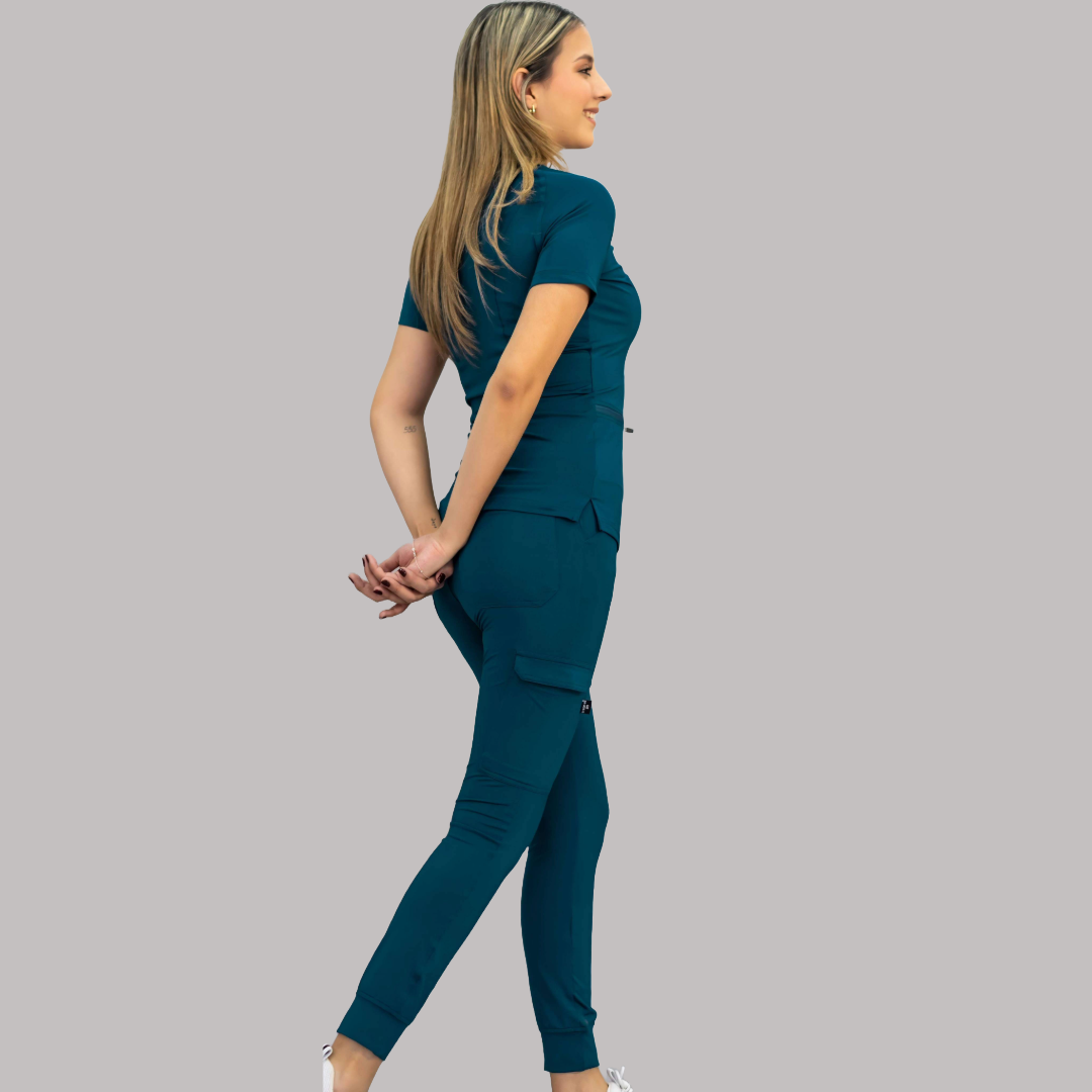 Conjunto Quirúrgico Mujer – Estilo 901 Azul Corsair | Super Stretch
