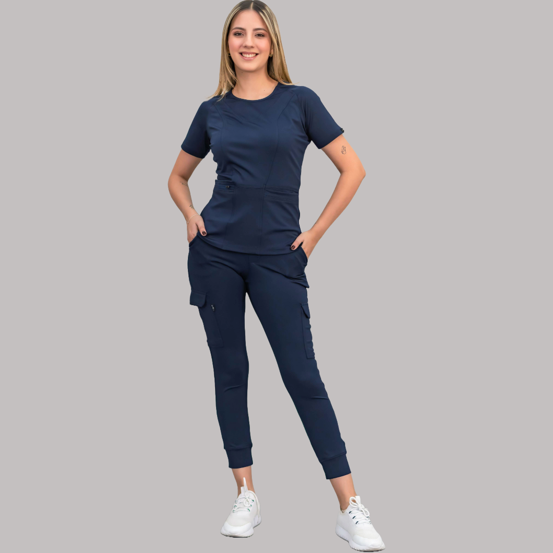 Conjunto Quirúrgico Mujer – Estilo 901 Azul Marino | Super Stretch