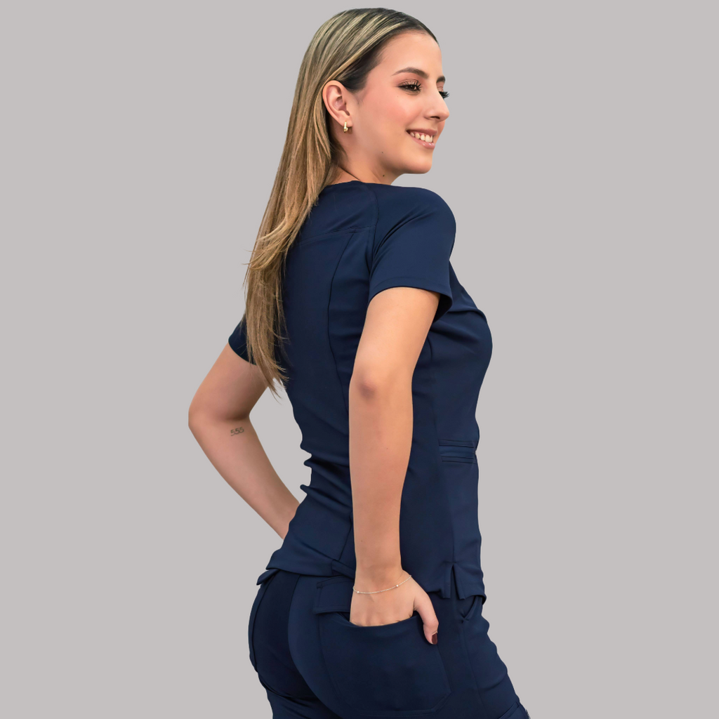 Conjunto Quirúrgico Mujer – Estilo 901 Azul Marino | Super Stretch