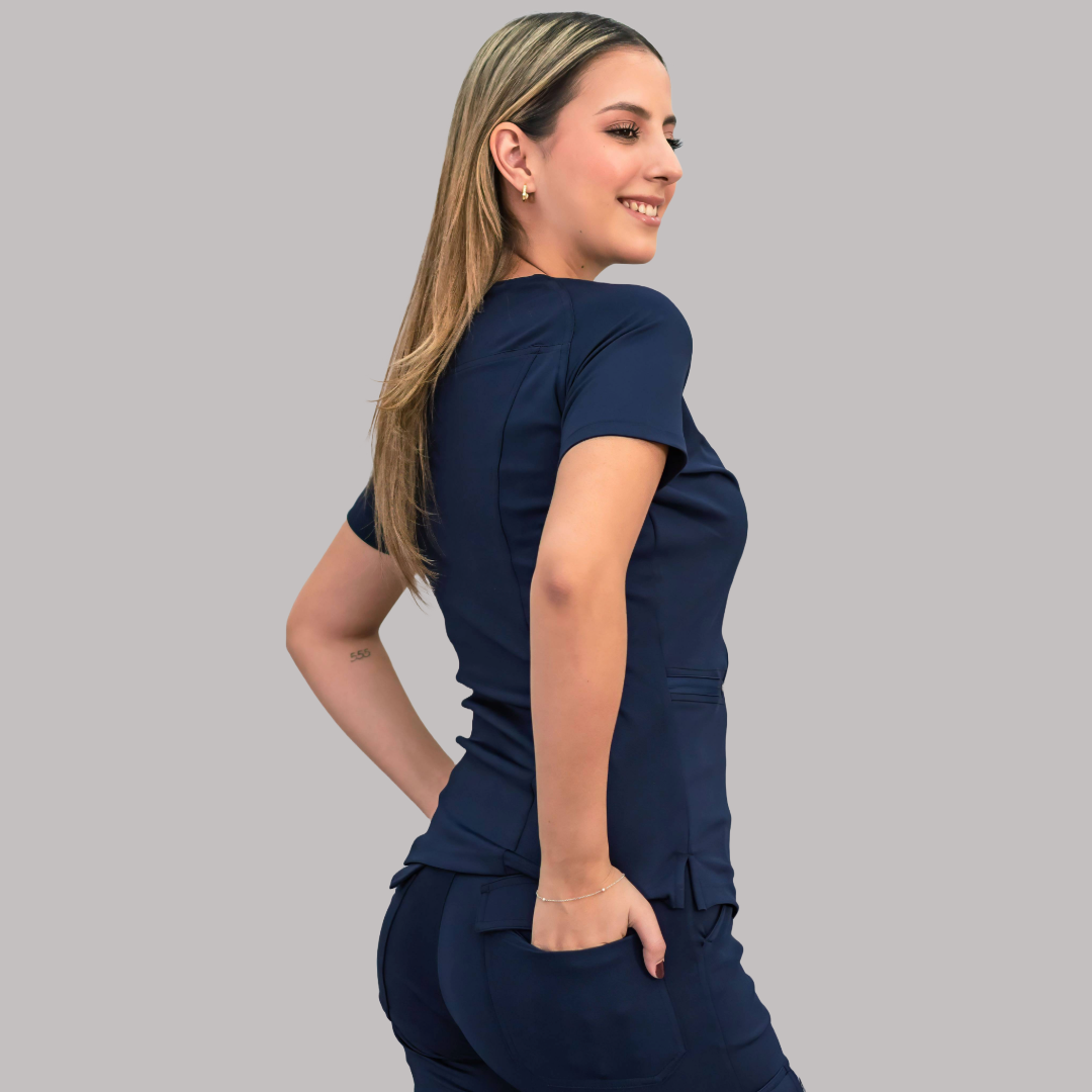 Conjunto Quirúrgico Mujer – Estilo 901 Azul Marino | Super Stretch