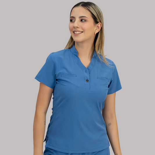 Filipina Quirúrgica Azul Plumbago, Scrubs 520