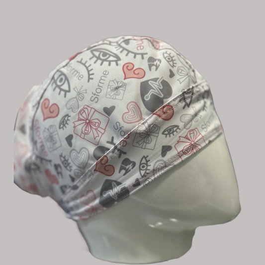 Gorro Quirúrgico Estampado Sforme Health rosa/gris