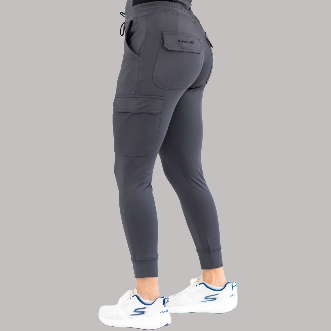Conjunto Quirúrgico Mujer · Modelo 905 Super Stretch · Gris con Negro