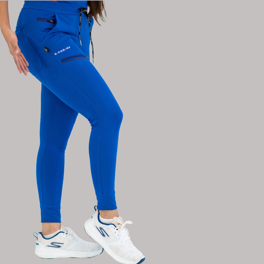 Jogger Quirúrgico Super Stretch Azul Rey Mujer, Scrubs 905