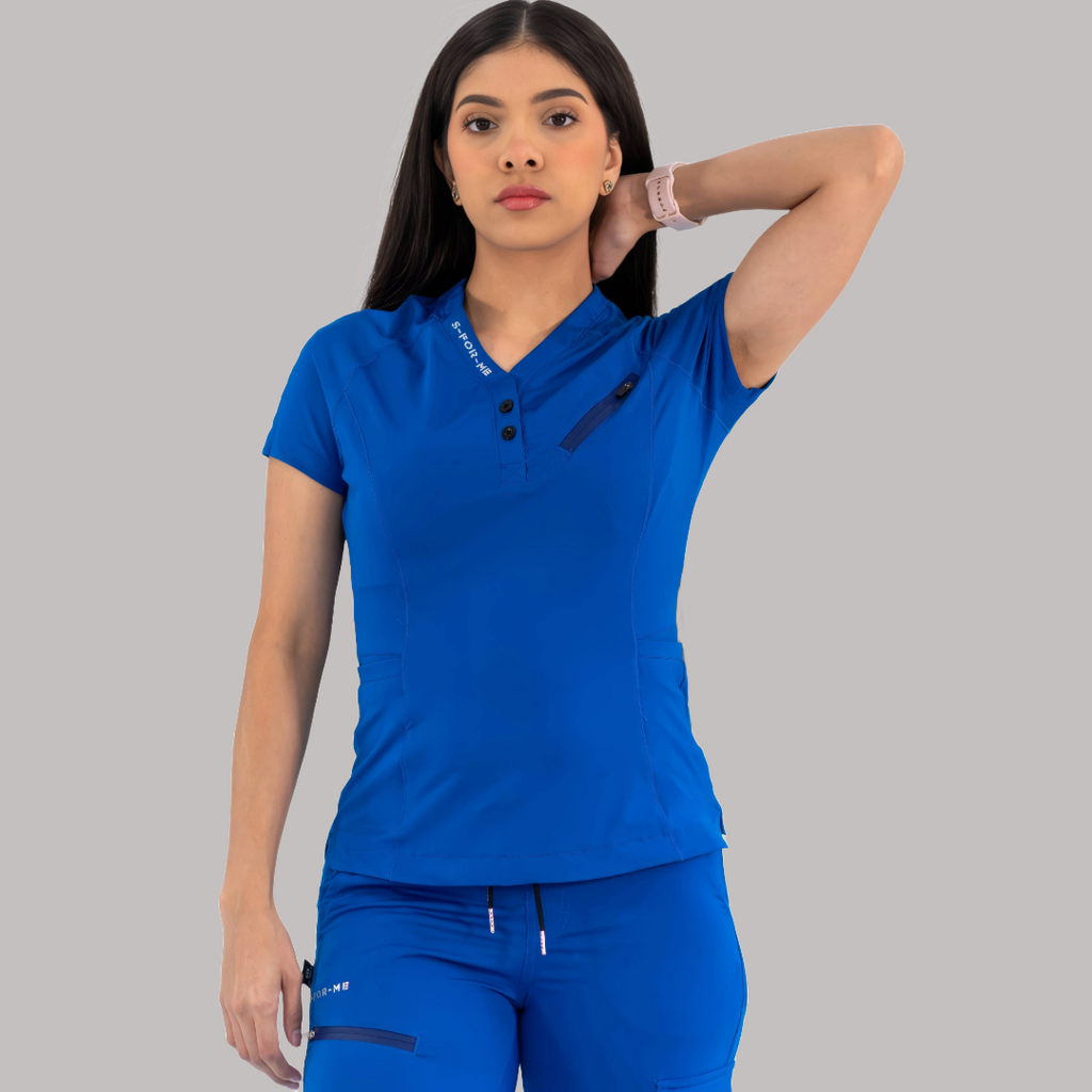 Conjunto Quirúrgico Mujer · Modelo 905 Super Stretch · Azul Rey