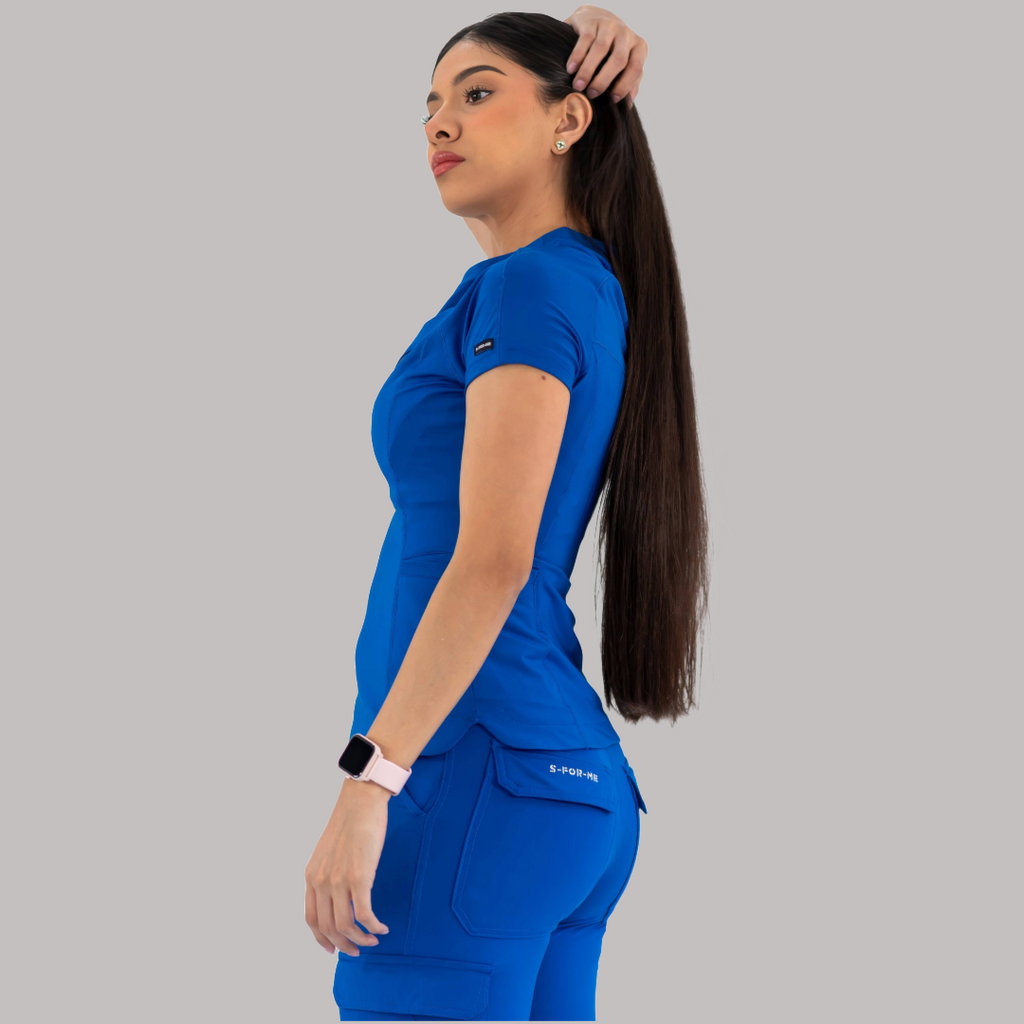 Conjunto Quirúrgico Mujer · Modelo 905 Super Stretch · Azul Rey