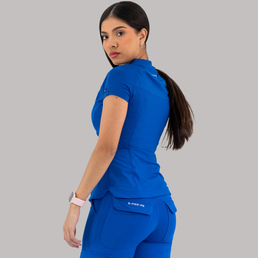 Filipina Quirúrgica Super Stretch Azul Rey, Scrubs 905