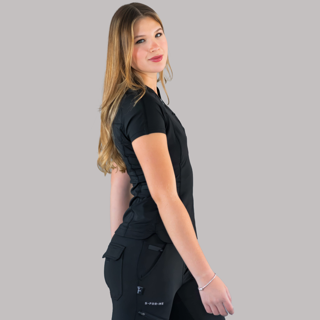 Filipina Quirurgica Mujer Super Stretch Negra, Scrubs 905