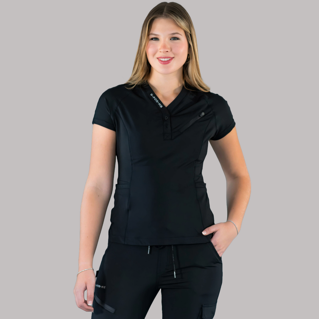 Filipina Quirurgica Mujer Super Stretch Negra, Scrubs 905