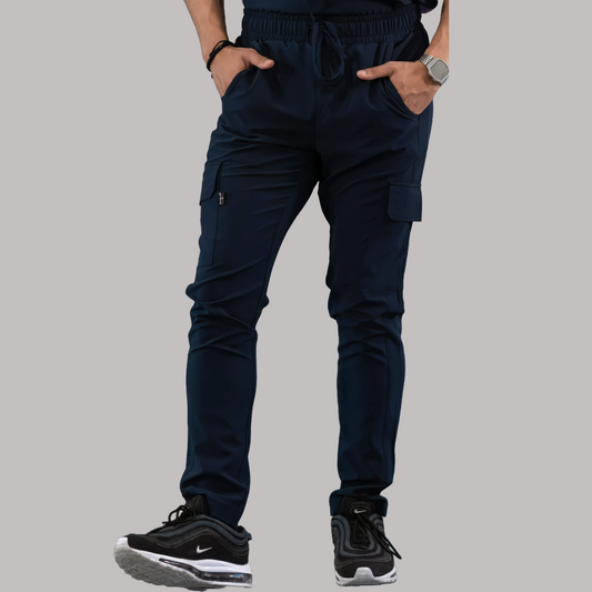 Pantalón Quirúrgico Skinny, Azul Mno F.W Hombre, Scrubs 520