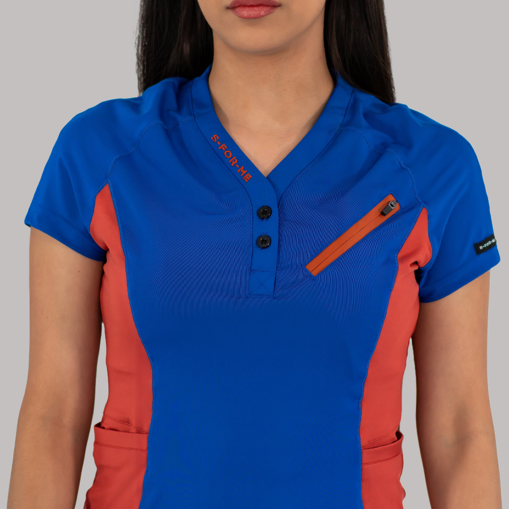 Filipina Quirúrgica Mujer Super Stretch Azul Rey - Chedron, Scrubs 905