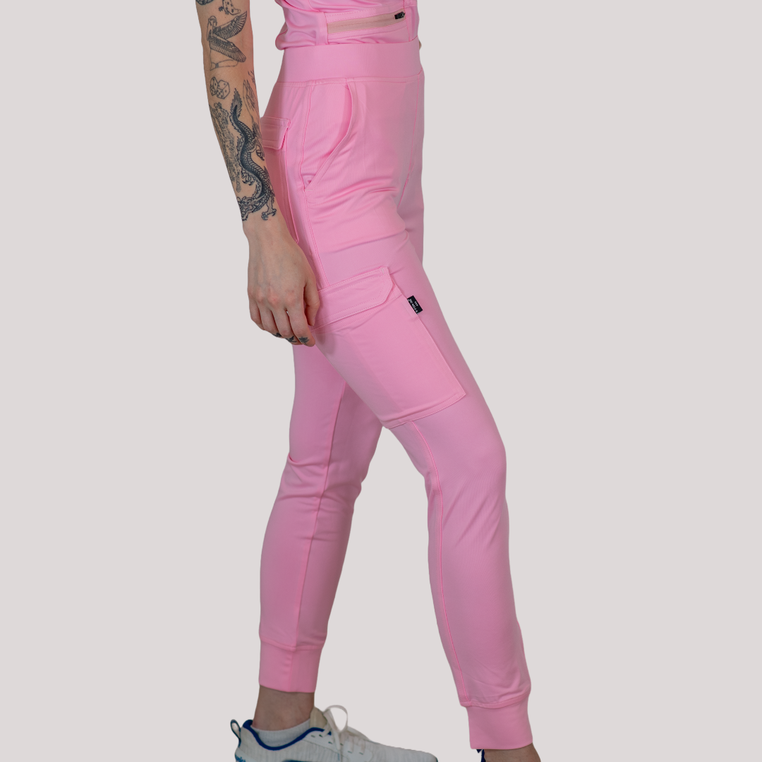 Jogger Quirúrgico, Scrubs Super Stretch Mujer 901 Rosa Pastel