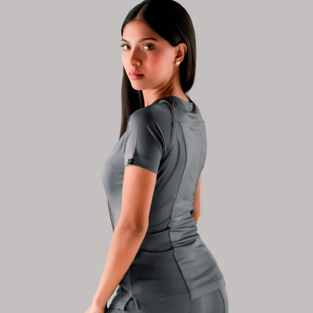 Conjunto Quirúrgico Mujer – Estilo 901 Gris Oxford | Super Stretch