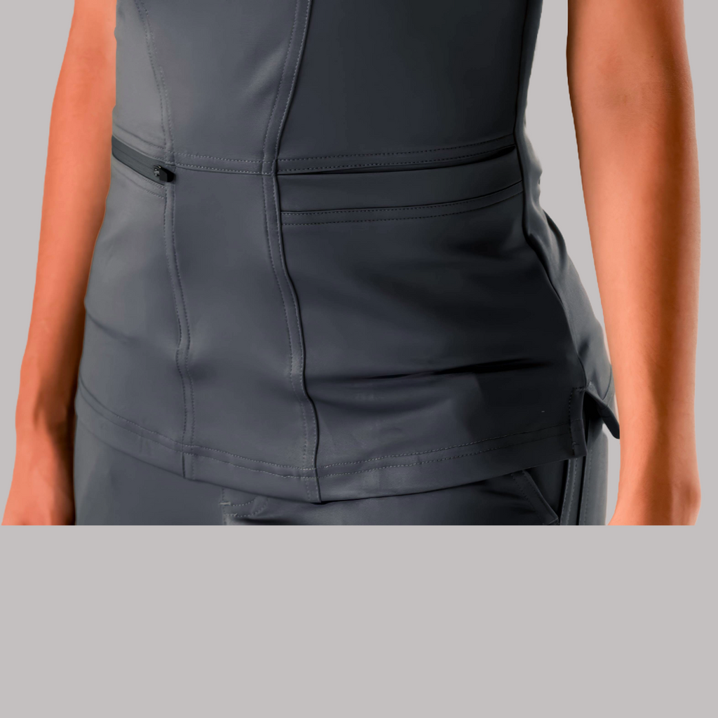 Conjunto Quirúrgico Mujer – Estilo 901 Gris Oxford | Super Stretch